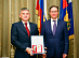 Head of Rostekhnadzor Alexey Aleshin awarded Head of Rosseti Centre Igor Makovskiy with the jubilee medal of the department
